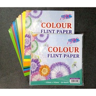 ABC NO: 5153 6''x6'' COLOUR FLINT PAPER 30 SHEETS