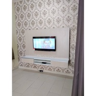 INSTALLMENT Wall mount modern floating tv cabinet / kabinet tv moden gantung (2718373773)