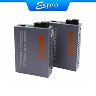 1 PAIR - SC 5KM / 20KM 10/100/1000M Fiber Transceiver Single Fiber Converter  HTB-GS-03 A/B
