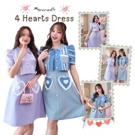 Wirah_Brand DW172 4 Hearts Dress Short Vest Style Pointed Lotus Collar The Is A Twisted Woven Fabric