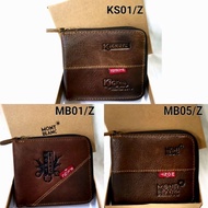 wallet for men~beg lelaki~ KS04/Z｜Kickers Men Wallet ZIP Leather （with box）lelaki dompet gift fatherday quality baik Tim