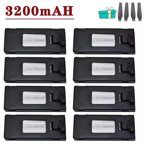 3.7V 3200mAh LiPo Battery Drone Backup Battery UAV Battery For E88 E99 E99S F185 Mini Drone Battery