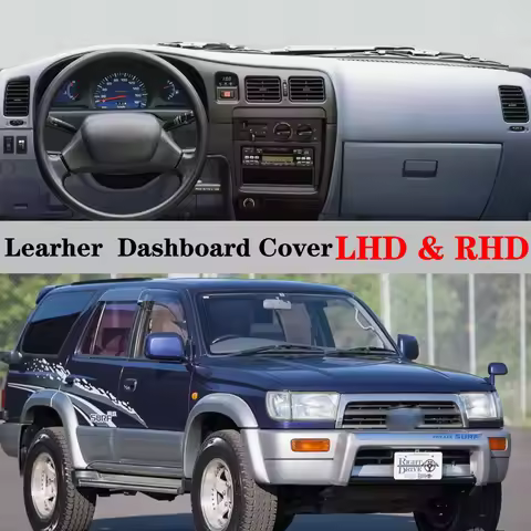 Dashboard Dash Mat Cover Leather Pad Sunshade Anti-UV Carpet Accessories For Toyota Hilux Surf 6th G
