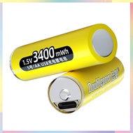 Pin sạc AA DoublePow cổng Type C cao cấp 3400mWh hỗ trợ sạc trực tiếp