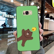 For Samsung Galaxy S8 Case Soft Silicon Bear Back Cover