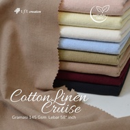 1 Yard of CRUISE Cotton LINEN Fabric – Premium Linen Fabric, Cool & Sweat-Absorbent | Natural Fiber