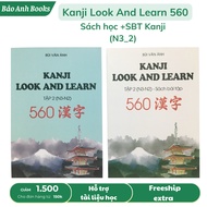 Book - Combo Kanji Look And Learn 560 Kanji Words Vietnamese Translation (For Level N3, N2)