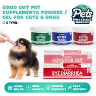 Good Gut Pet Supplements Powder | Gel for Cats & Dogs - For Kidney Teeth Tear Gut Support