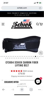 Schiek CF3004 S碼 腰帶 95%new