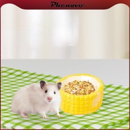[Phenovo] Ceramic Hamster Food Bowl Hamster Accessory, Multi-function Outdoor Feeding Bowl for Dwarf