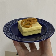 Bát Tráng Men Nhỏ Bằng Gốm Màu Xanh Klein INS Blogger Sweet Treat Chụp Ảnh Bát Tròn Phong Cách Hàn Q