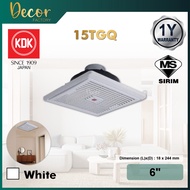 KDK 15TGQ 6 / 20CQT 8 / 25TGQ 10 Ceiling Mount Ventilating Fan / Ceiling Exhaust Fan