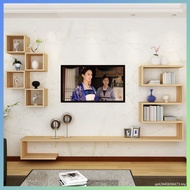 Kabinet TV gantung moden Wall rack Shelf decor floating TV Cabinet Modern Simple Wall Hanging Living