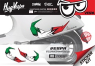 สติ๊กเกอร์ติดรถ สติกเกอร์แต่ง สติกเกอร์ กันรอย กันรอยข้างถัง Vespa Sprint / Primavera / S / LX / GTS