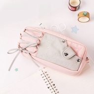 กระเป๋าใส่ของเรียนแบบพกพา Vanwalk Happy Band ซิปความจุขนาดใหญ่ กระเป๋าใส่ปากกา กระเป๋าใส่ของใช้ประจำ