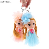 New 14CM Princess Doll Key Chain Doll Bouquet Wedding Bride Doll Pendant Key Ring Backpack Car Ch Decoration Bag Accessories [xyz968231]