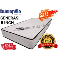 Dunlopillo Generasi Mattress 5 inch/ Tilam (Single) / 床垫 [READY STOCK]