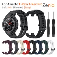 Soft Silicone Bracelet Strap Watchband Wrist Band Watch Strap for Amazfit T Rex T-Rex Pro Sport Smart Watch