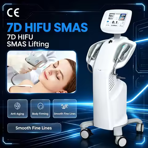 New Arrival 7D HIFU Machine High Intensity Focused Ultrasound SMAS Lifting Skin Tightening Body Firm