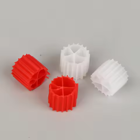 K1 Moving Bed Bio Balls White & Red Durable Aquarium Biological Filter Media Premium Water Purificat
