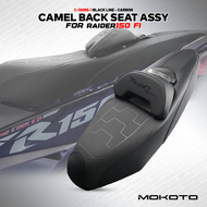 MOKOTO RAIDER 150 FI CAMEL BACK SEAT CARBON WITH LOGO DELUXE LEATHER COMFORT SEAT ASSY FOR R150 Fi M