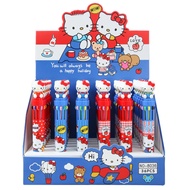 Sanrio | ปากกาลูกลื่นแบบกด 10 สี ลายการ์ตูน A6/36 ชิ้น น่ารัก ขนาด 0.7 มม. สำหรับเขียนสมุดโน้ต ปากกา