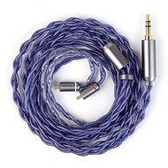 KBEAR Neon 4 core High-purity OFC HiFi Headphones Cable Quad-cross Woven Structure iem cable 3.5/4.4