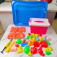 Super Safe Premium Kinetic Sand for Children with Float, Pump, Large Mold Kinetic Sand Set for Kids