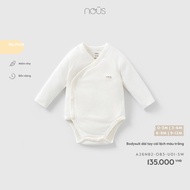 NOUS - White long-sleeved Bodysuit - SS26.T5A baby bodysuit newborn baby clothes