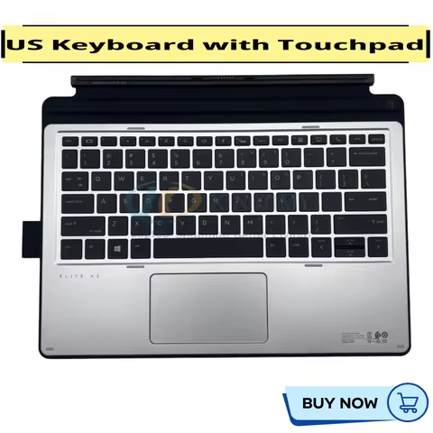 New US Keyboard for HP Elite X2 1012 G1 G2 Palmrest Cover Tablet Keyboard with Touchpad