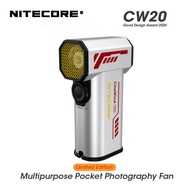 NITECORE CW20 Sliver Pocket Photography Fan Limited Edition Electric Portable Stepless Wind Blower f