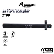 Vinnfier VF HYPERBAR 2100 All-in-One Soundbar with Clock Display MAX 80W Bluetooth, USB Drive, HDMI 