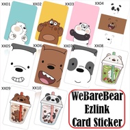 WeBareBear Ezlink Card Sticker