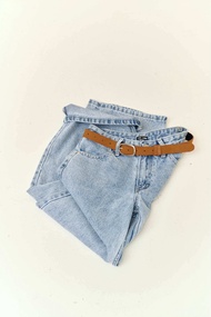 I AM Bradshaw Belt handcrafted suede leather เข็มขัดหนังเเท้ หนังกลับ