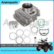Cylinder Piston gasket Top End Rebuild Overhaul Kit for 2005-2011 Honda TRX500FE TRX500FM Foreman 50