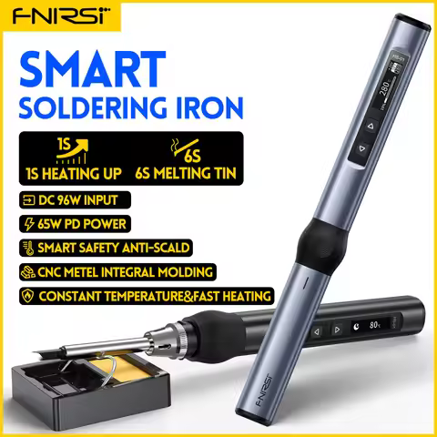 FNIRSI HS-01 Smart Electric Soldering Iron PD 65W Adjustable Constant Temperature Fast Heat Portable