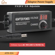 AC to DC 3V-24V 3A Adjustable Power Supply Converter Adapter