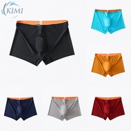 [KMDRESS]Sexy Sheer Men Ice Silk Underwear Panties Light Breathable Boxer Briefs