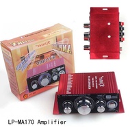 Low Distortion Red Loudspeaker 2*20W RCA Hi-Fi Stereo Connection 12V Mini Digital MP3 LP-MA170 Amplifier Car Audio 2 Channel