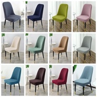 Dining chair cover, chair cover / Curved chair cover