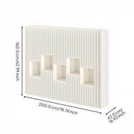 Room Divider Privacy Screen Folding Partition Decorative Wall Separator for Living Room Office Entry