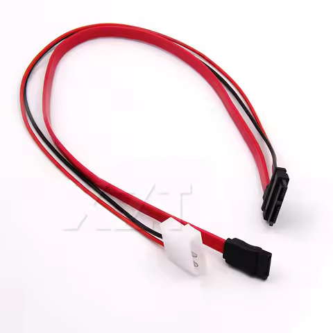 PZ 1PCS Slimline SATA Power Cables to Molex Slim SATA 13 pin(7P+6P) to 7pin + Power Cable1 for SATA