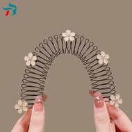 【B.two.】 Rhinestone Invisible Hair Clip Headwear Elegant Temperament Flower Hair Comb B2
