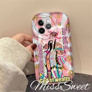 For Huawei Nova 5T 7i 7se 6se 10 9 8 7Pro Nova Y70 Y71 Y90 P30 P40 P50 P60 Mate 30 40 50Pro Honor 60 70 Pro 3D Edge Wave Casing Creative God of Wealth Case Shockproof Soft Cover