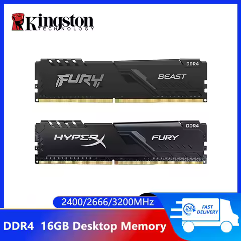 Kingston BEAST Memoria DDR4 Desktop RAM 16GB 3200MHz 2666MHz 2400MHz 2133MHz 288 Pins Gaming Memoria