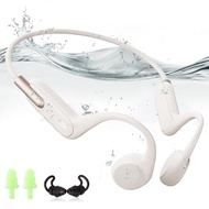 HIFI WALKER Bone Conduction Headphones Bluetooth 5.3 with MP3 Player Built-in 32GB Memory, IPX8 Wate
