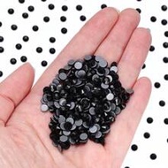 Glass Hotfix Rhinestones, 0.47 To 2.51 Inch Flat Bottomed Circular Rhinestone, Suitable For Clothing