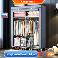 LG Lemari Pakaian Kain Dengan Resleting Lemari Pakaian Jumbo Lemari Pakaian Portable Serbaguna