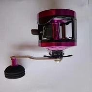 Standardized FISHGANG Overhead Fishing Reels 6.0:1 320g 6+1BB Purple Full Metal Spoon Star Drag Slow