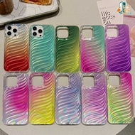 New Silicon CASE IMD SILVER Metallic TEXTURED GRADIENT RAINBOW MACARON PROCAMERA AIR BAG CLEAR CASE COMPATIBLE FOR OPPO F1S F5 A7 F11 PRO CS7105